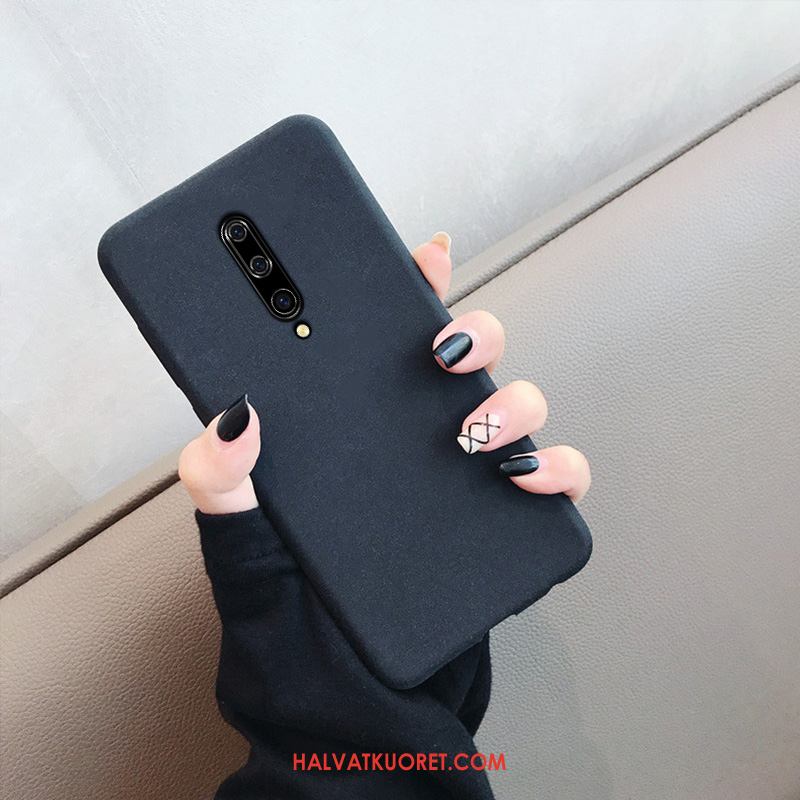 Oneplus 7 Pro Kuoret Pesty Suede Persoonallisuus, Oneplus 7 Pro Kuori Musta Silikoni