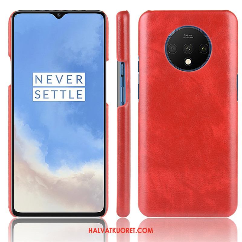 Oneplus 7t Kuoret Punainen Suojaus Kotelo, Oneplus 7t Kuori Nahka Puhelimen