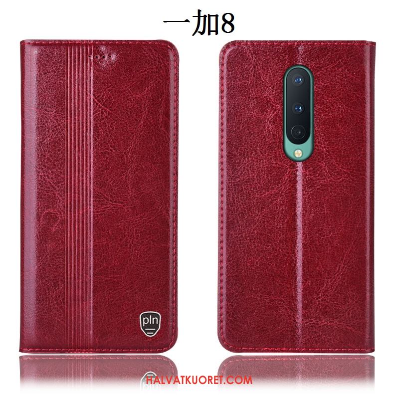 Oneplus 8 Kuoret Suojaus Nahkakotelo All Inclusive, Oneplus 8 Kuori Sininen Murtumaton