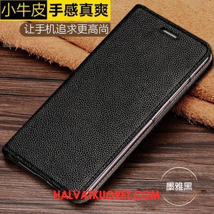 Oppo A3 Kuoret Litsi Puhelimen Suojaus, Oppo A3 Kuori Aito Nahka Pieni Braun
