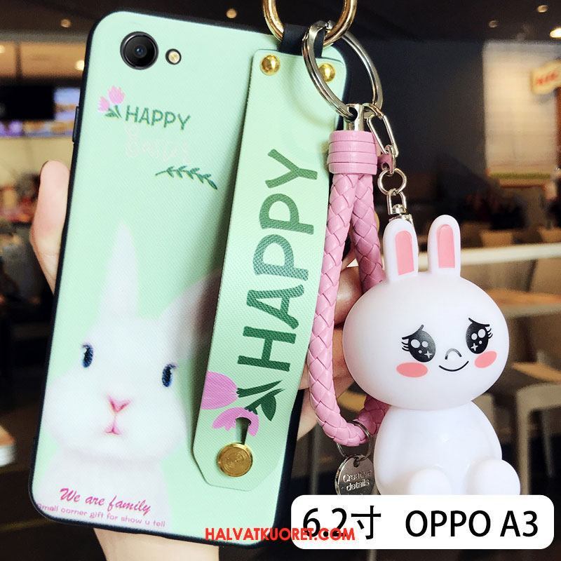 Oppo A3 Kuoret Silikoni All Inclusive Persoonallisuus, Oppo A3 Kuori Musta Kotelo