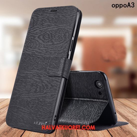 Oppo A3 Kuoret Trendi Pesty Suede, Oppo A3 Kuori Murtumaton Suojaus Braun