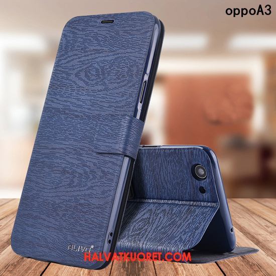 Oppo A3 Kuoret Trendi Pesty Suede, Oppo A3 Kuori Murtumaton Suojaus Braun