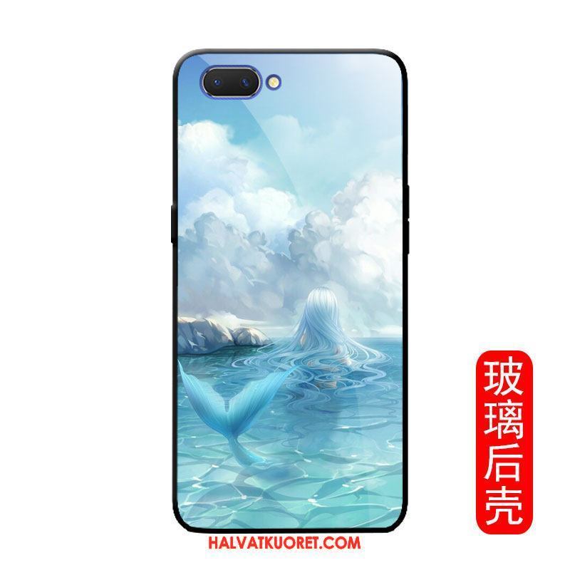 Oppo A3s Kuoret Aallot Suojaus Kotelo, Oppo A3s Kuori Silikoni Lasi