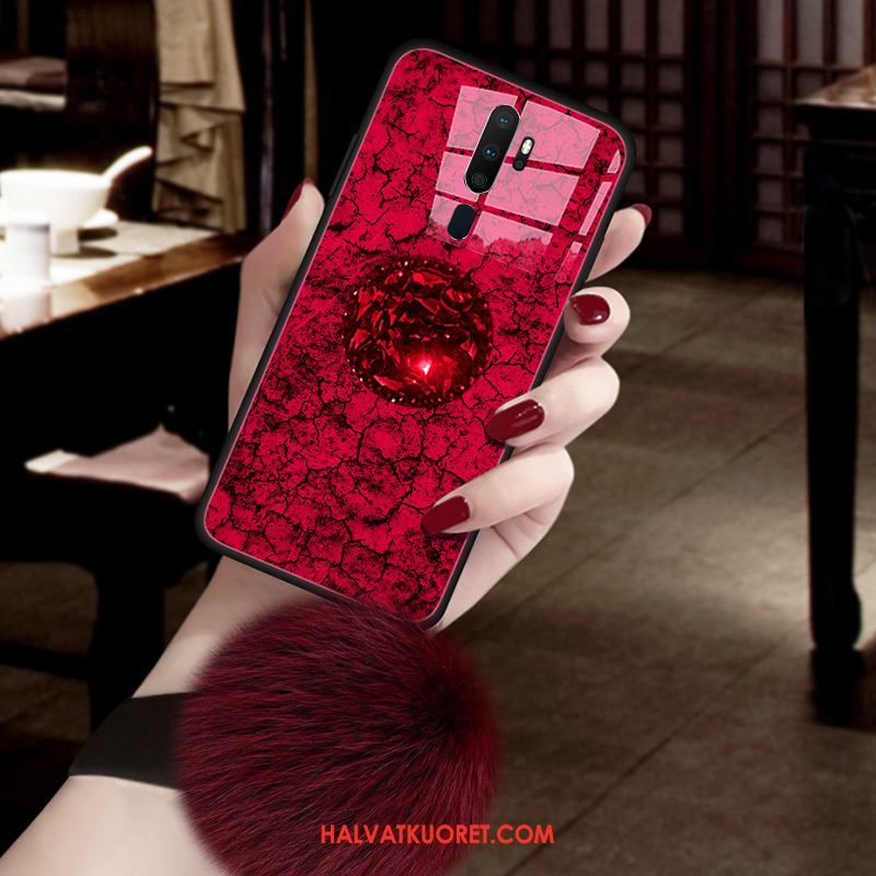 Oppo A5 2020 Kuoret Uusi Kotelo, Oppo A5 2020 Kuori Lasi Kukkakuvio