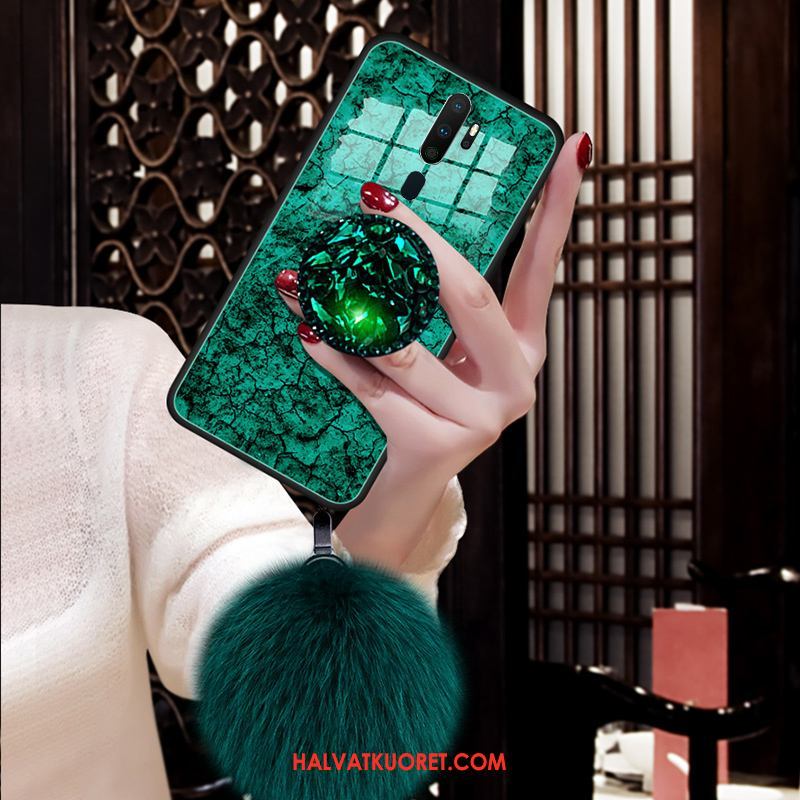 Oppo A5 2020 Kuoret Uusi Kotelo, Oppo A5 2020 Kuori Lasi Kukkakuvio