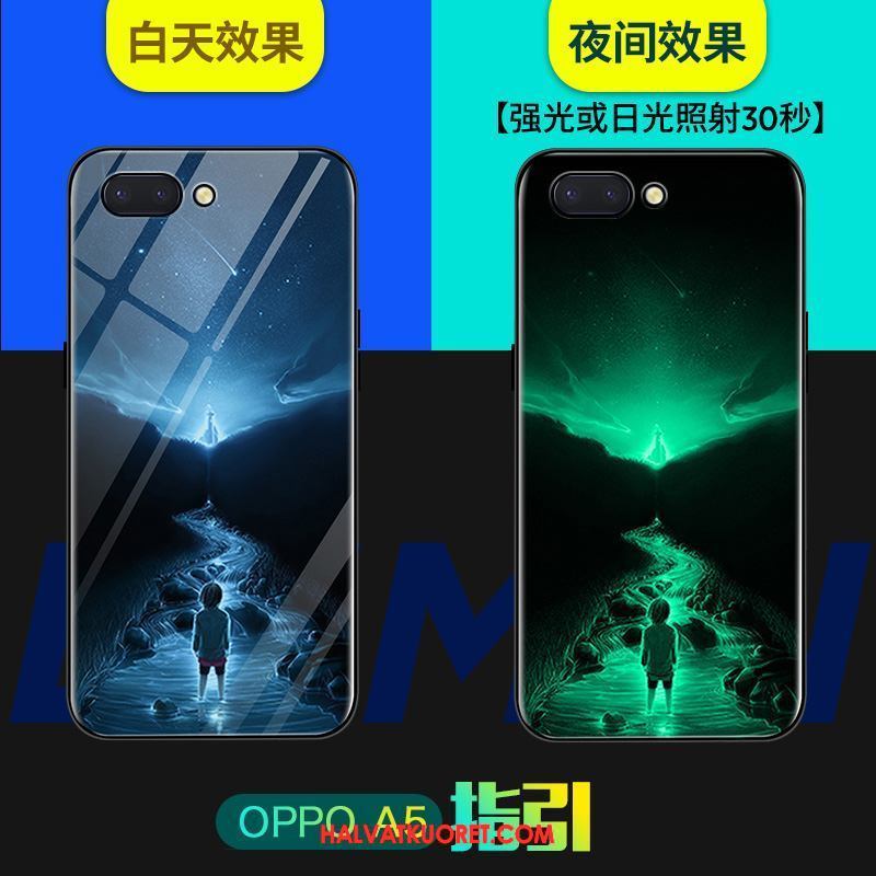 Oppo A5 Kuoret All Inclusive Kotelo Puhelimen, Oppo A5 Kuori Lasi Net Red