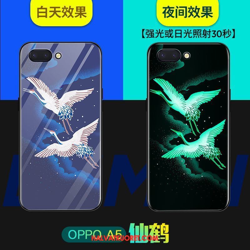 Oppo A5 Kuoret All Inclusive Kotelo Puhelimen, Oppo A5 Kuori Lasi Net Red