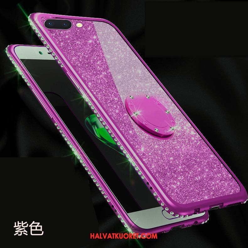 Oppo A5 Kuoret Magneettinen Suojaus Rhinestone Inlay, Oppo A5 Kuori Punainen Puhelimen