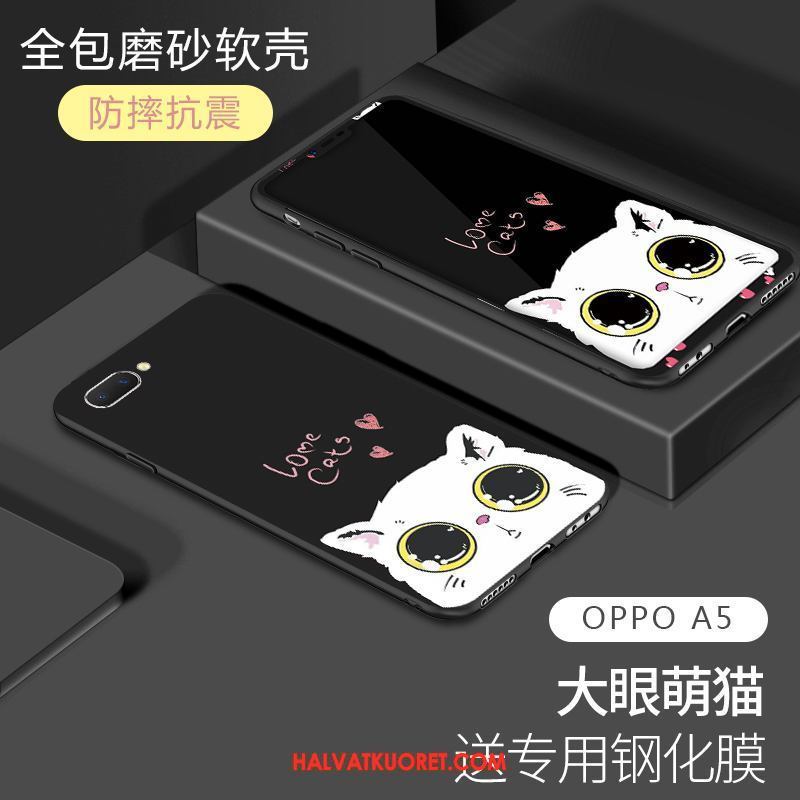 Oppo A5 Kuoret Net Red Pehmeä Neste Pesty Suede, Oppo A5 Kuori Trendi