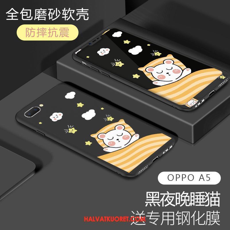 Oppo A5 Kuoret Net Red Pehmeä Neste Pesty Suede, Oppo A5 Kuori Trendi