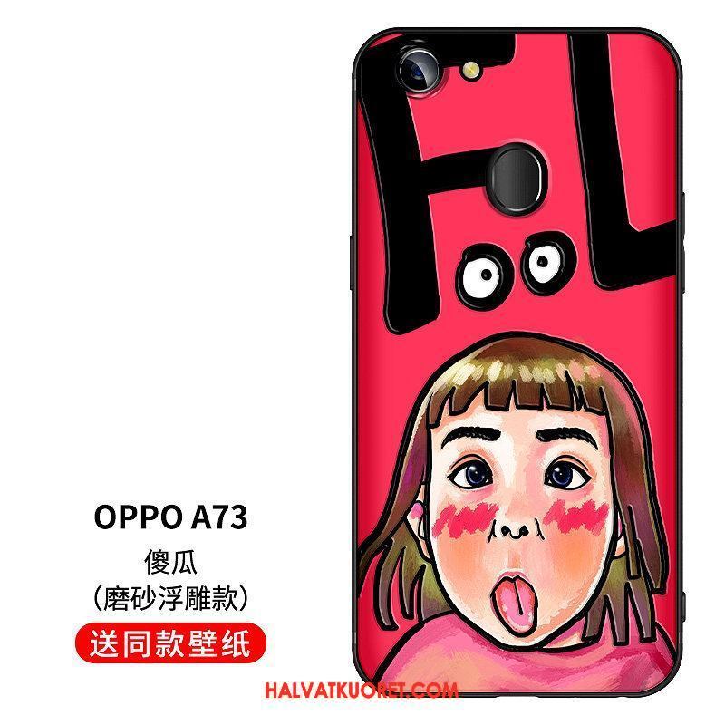 Oppo A73 Kuoret All Inclusive Luova Net Red, Oppo A73 Kuori Punainen Puhelimen