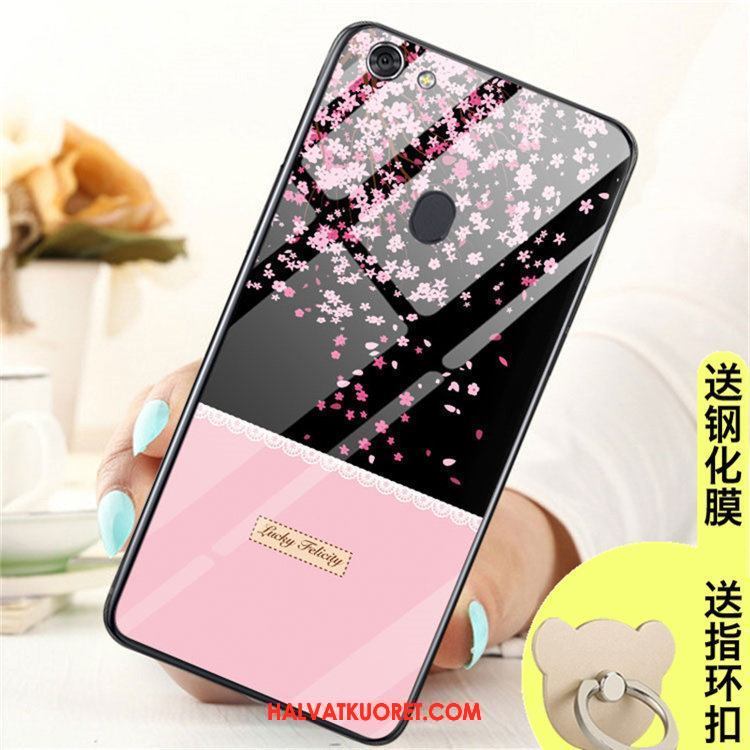 Oppo A73 Kuoret Lasi Sininen Murtumaton, Oppo A73 Kuori Tila Rengas