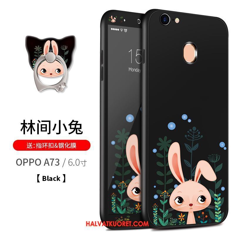 Oppo A73 Kuoret Murtumaton All Inclusive, Oppo A73 Kuori Musta Suojaus