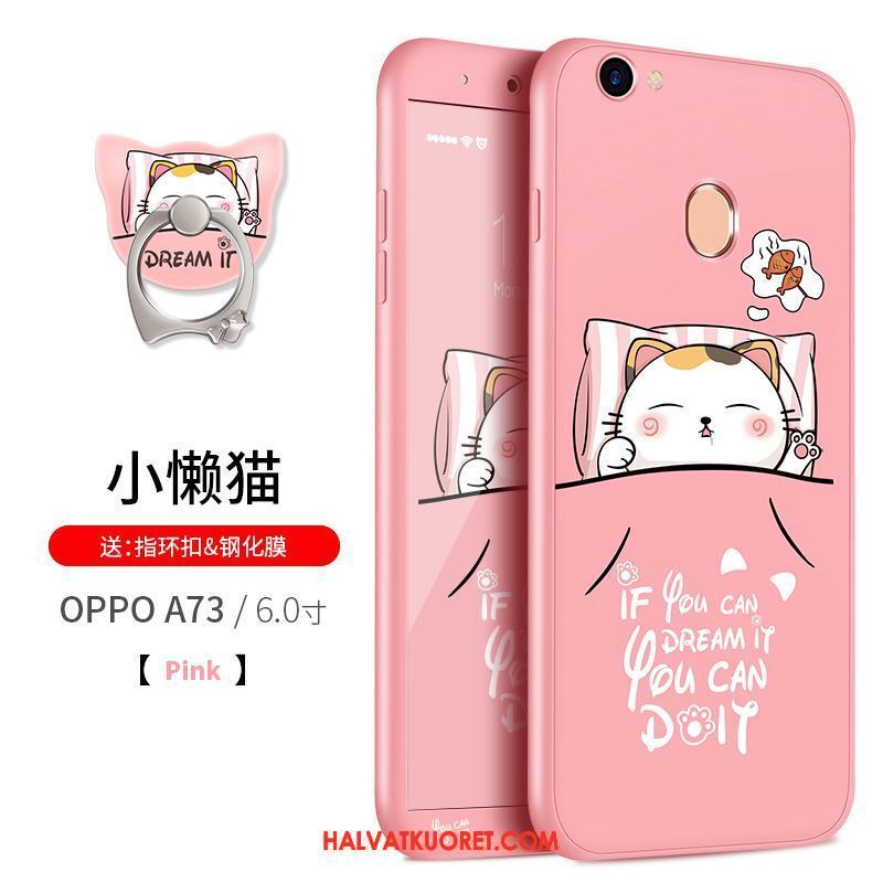 Oppo A73 Kuoret Murtumaton All Inclusive, Oppo A73 Kuori Musta Suojaus