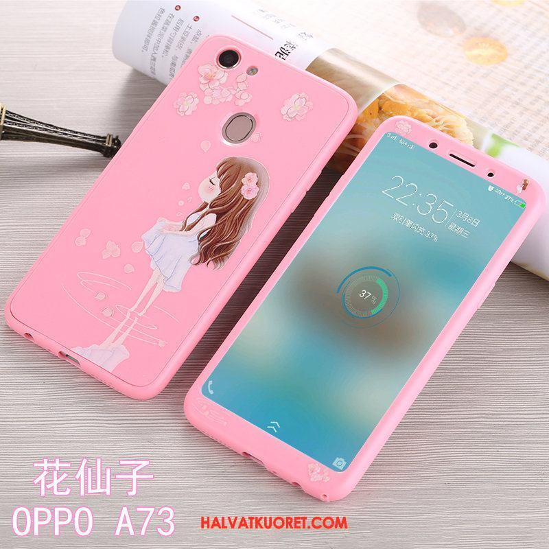 Oppo A73 Kuoret Musta Puhelimen, Oppo A73 Kuori Murtumaton All Inclusive