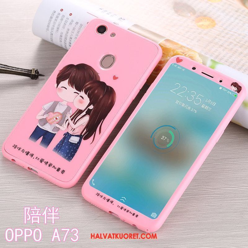 Oppo A73 Kuoret Musta Puhelimen, Oppo A73 Kuori Murtumaton All Inclusive