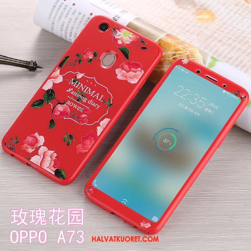 Oppo A73 Kuoret Musta Puhelimen, Oppo A73 Kuori Murtumaton All Inclusive