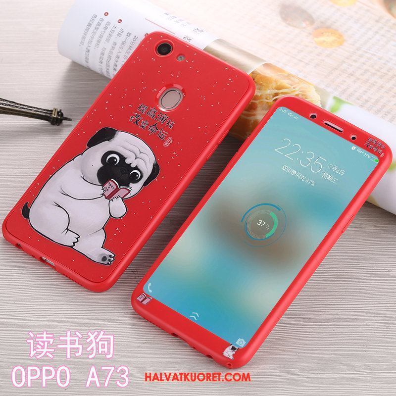 Oppo A73 Kuoret Musta Puhelimen, Oppo A73 Kuori Murtumaton All Inclusive