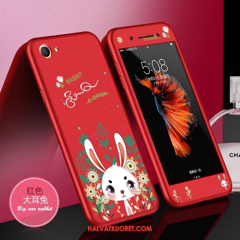 Oppo A83 Kuoret Kohokuviointi All Inclusive, Oppo A83 Kuori Pesty Suede Murtumaton