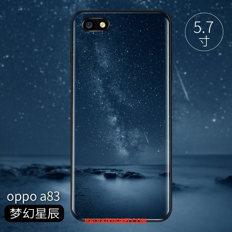 Oppo A83 Kuoret Kotelo Pesty Suede Pehmeä Neste, Oppo A83 Kuori Syvä Väri Silikoni