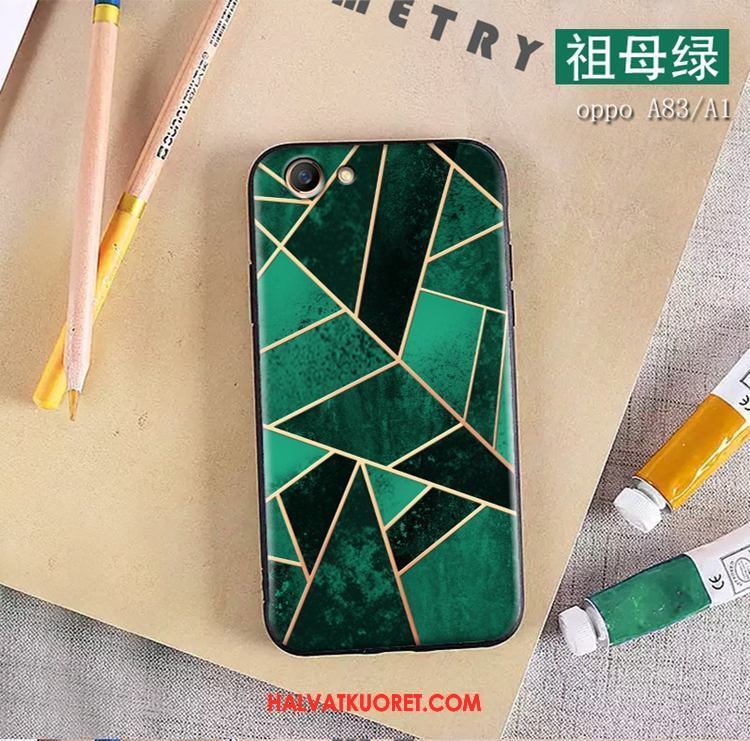 Oppo A83 Kuoret Murtumaton Kotelo, Oppo A83 Kuori Silikoni Pesty Suede