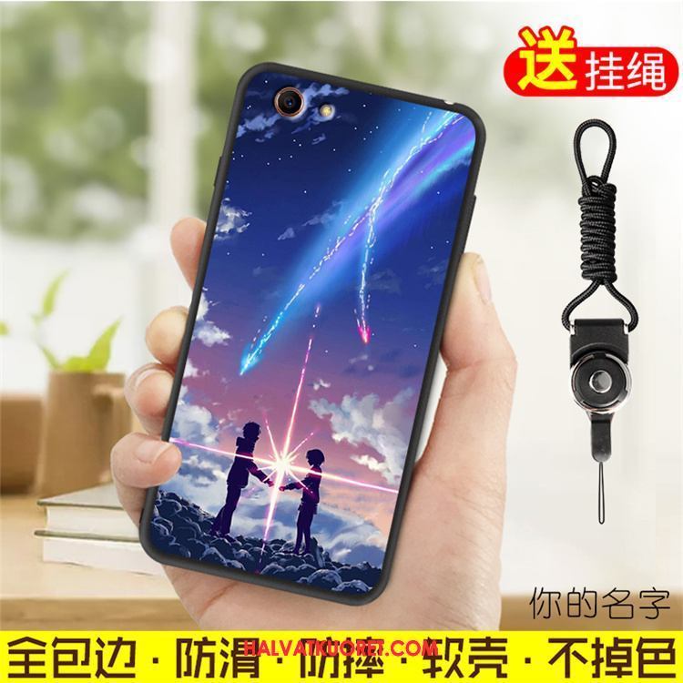 Oppo A83 Kuoret Murtumaton Ripustettava Kaula, Oppo A83 Kuori Pehmeä Neste Vihreä