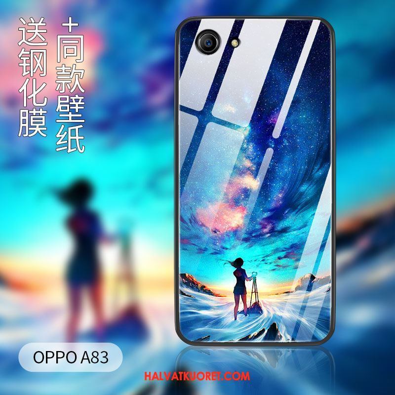 Oppo A83 Kuoret Pehmeä Neste Luova Vihreä, Oppo A83 Kuori All Inclusive Murtumaton