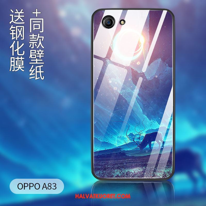 Oppo A83 Kuoret Pehmeä Neste Luova Vihreä, Oppo A83 Kuori All Inclusive Murtumaton