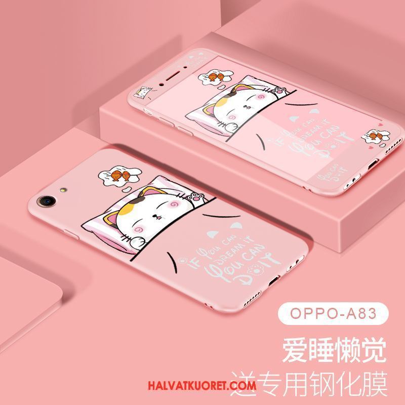 Oppo A83 Kuoret Pesty Suede Musta, Oppo A83 Kuori Pehmeä Neste Ihana