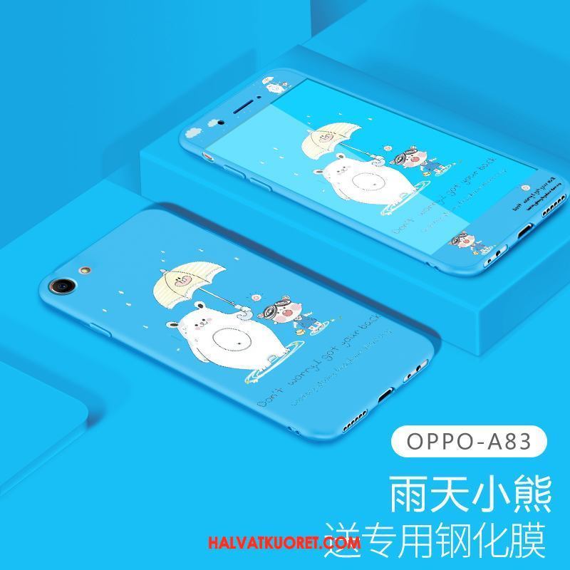 Oppo A83 Kuoret Pesty Suede Musta, Oppo A83 Kuori Pehmeä Neste Ihana