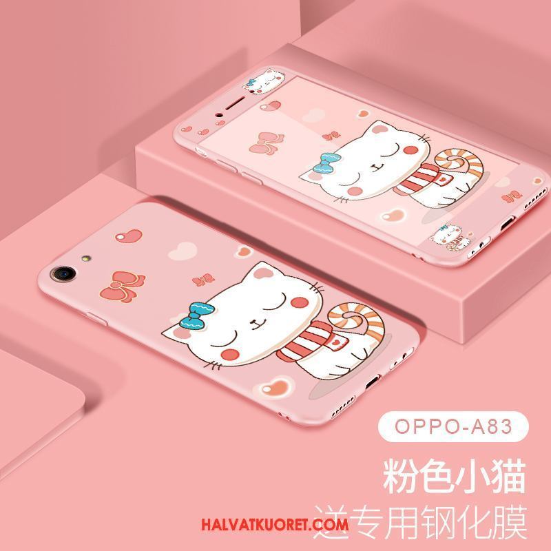 Oppo A83 Kuoret Pesty Suede Musta, Oppo A83 Kuori Pehmeä Neste Ihana