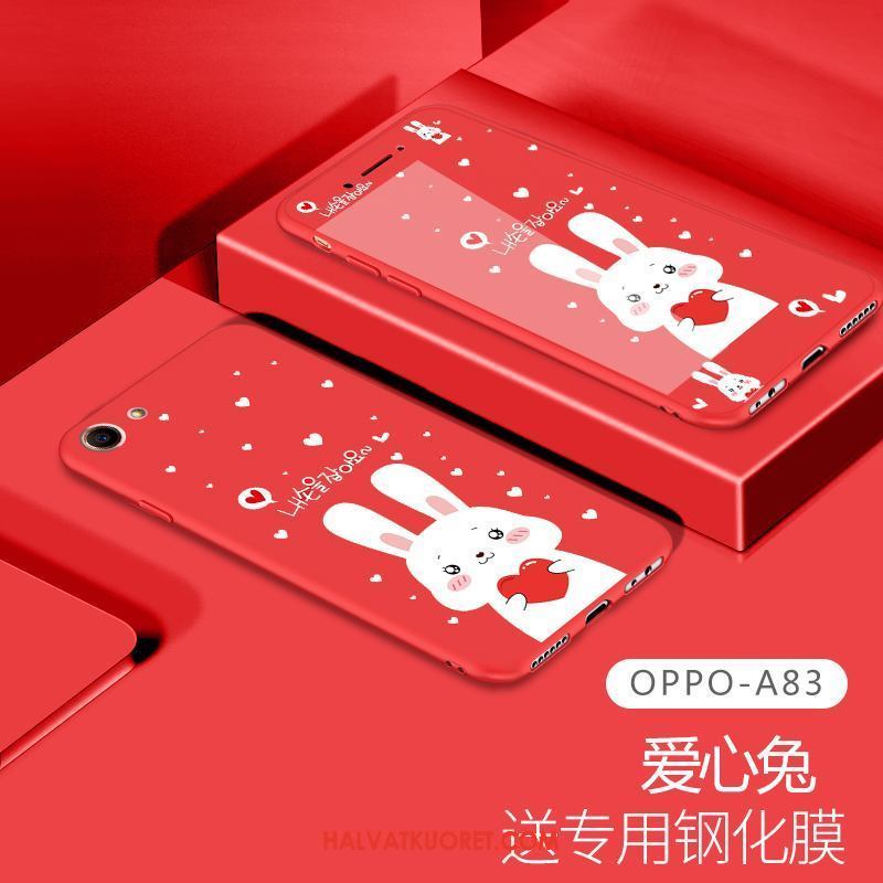 Oppo A83 Kuoret Pesty Suede Musta, Oppo A83 Kuori Pehmeä Neste Ihana