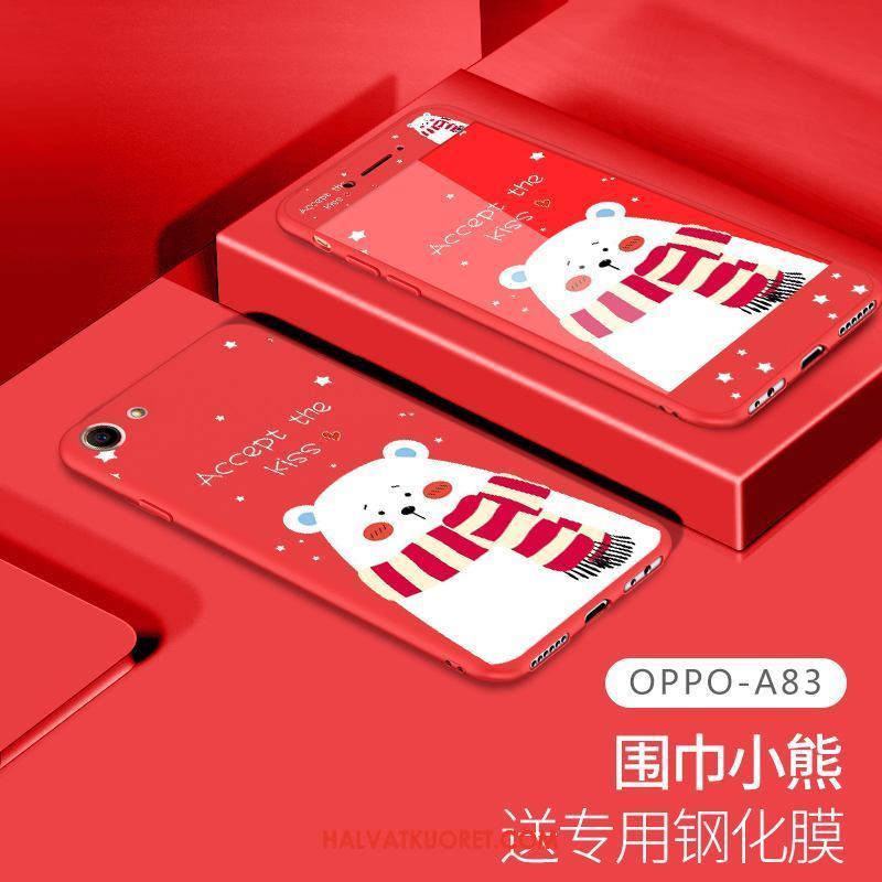 Oppo A83 Kuoret Pesty Suede Musta, Oppo A83 Kuori Pehmeä Neste Ihana