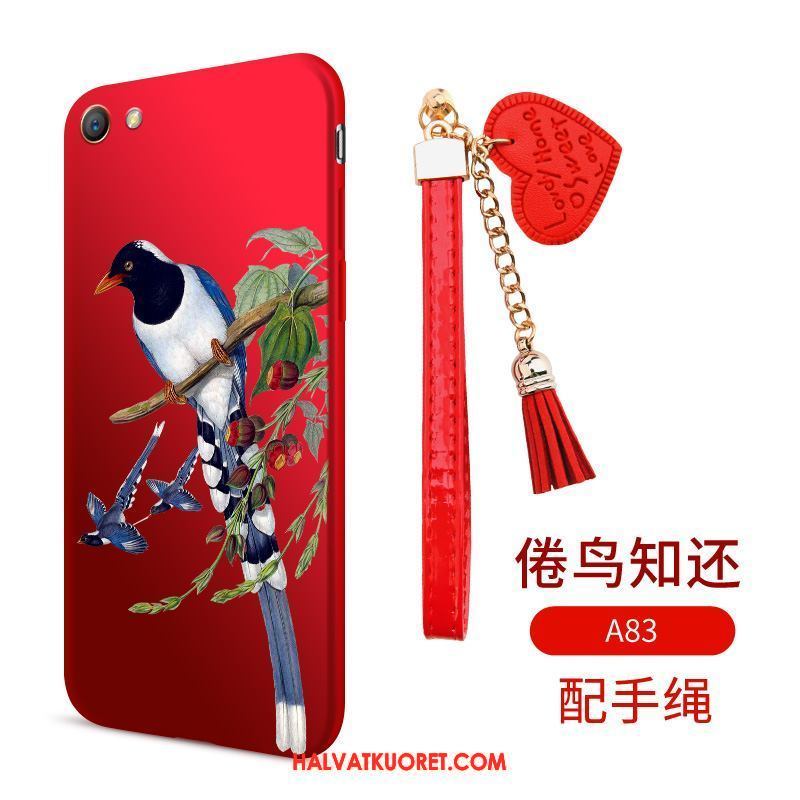 Oppo A83 Kuoret Punainen Murtumaton Kotelo, Oppo A83 Kuori Pehmeä Neste Puhelimen