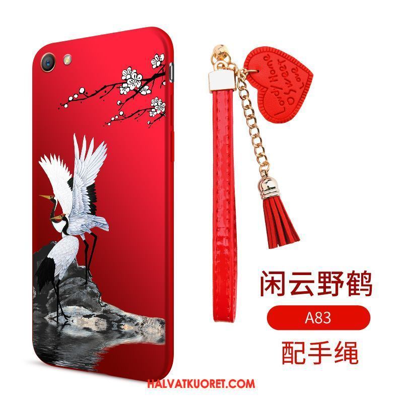 Oppo A83 Kuoret Punainen Murtumaton Kotelo, Oppo A83 Kuori Pehmeä Neste Puhelimen