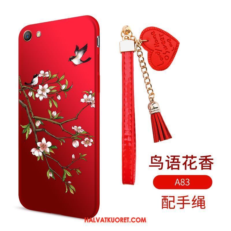 Oppo A83 Kuoret Punainen Murtumaton Kotelo, Oppo A83 Kuori Pehmeä Neste Puhelimen