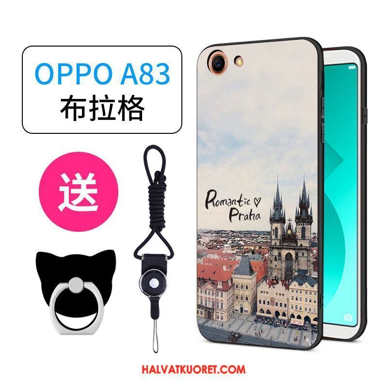 Oppo A83 Kuoret Rengas Pesty Suede All Inclusive, Oppo A83 Kuori Persoonallisuus Ihana