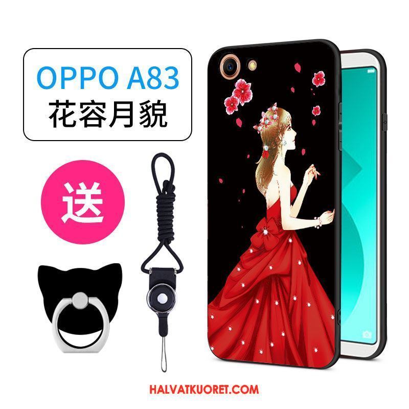 Oppo A83 Kuoret Rengas Pesty Suede All Inclusive, Oppo A83 Kuori Persoonallisuus Ihana