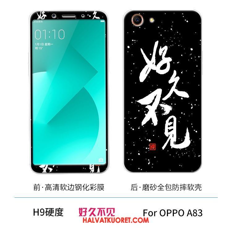 Oppo A83 Kuoret Silikoni Pehmeä Neste, Oppo A83 Kuori Karkaisu Näytönsuojus