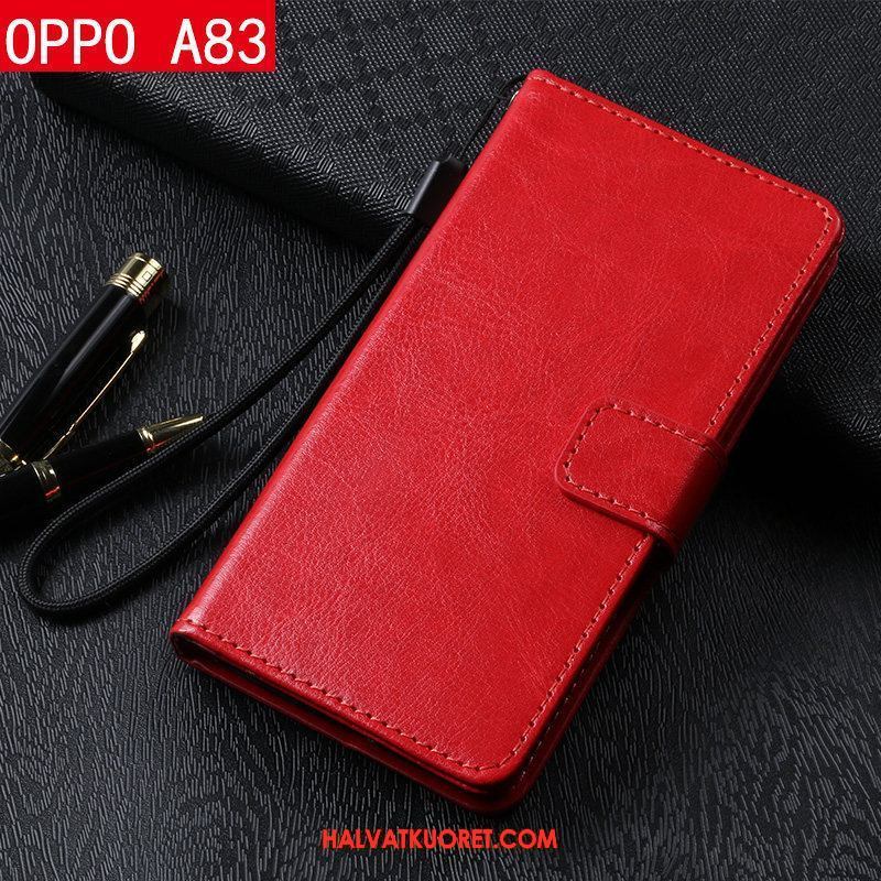 Oppo A83 Kuoret Suojaus Murtumaton All Inclusive, Oppo A83 Kuori Nahkakotelo Puhelimen