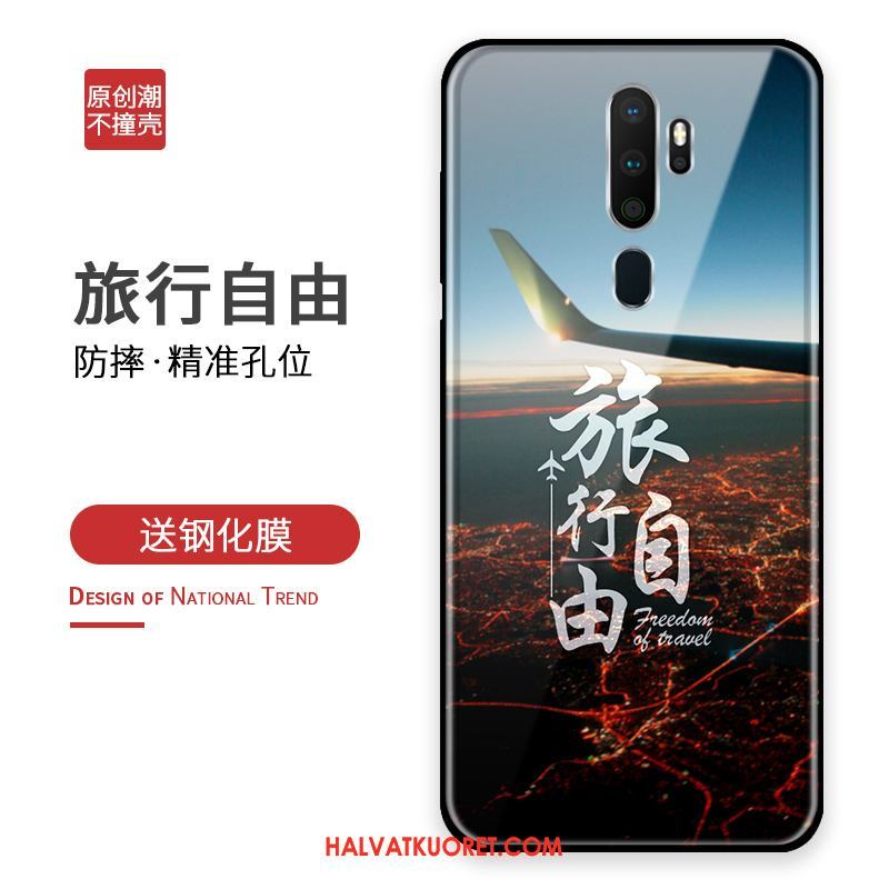 Oppo A9 2020 Kuoret Matkailu Karkaisu Kotelo, Oppo A9 2020 Kuori All Inclusive Suojaus