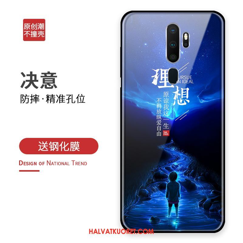 Oppo A9 2020 Kuoret Matkailu Karkaisu Kotelo, Oppo A9 2020 Kuori All Inclusive Suojaus