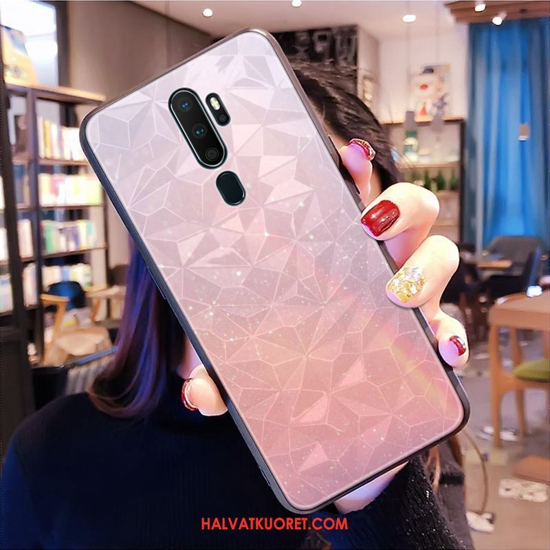 Oppo A9 2020 Kuoret Net Red Timantti, Oppo A9 2020 Kuori Puhelimen Kukkakuvio