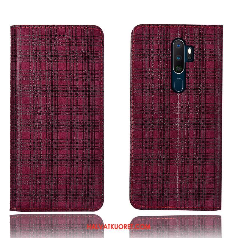 Oppo A9 2020 Kuoret Pleedi Suojaus, Oppo A9 2020 Kuori Kukkakuvio Kotelo