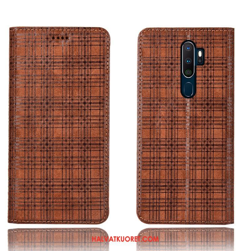 Oppo A9 2020 Kuoret Pleedi Suojaus, Oppo A9 2020 Kuori Kukkakuvio Kotelo