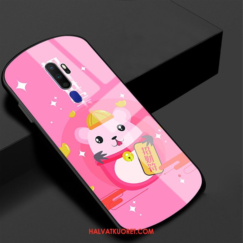 Oppo A9 2020 Kuoret Punainen Lasi Puhelimen, Oppo A9 2020 Kuori Suojaus Karkaisu