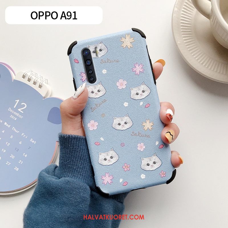 Oppo A91 Kuoret Ihana Kustannukset Kukkakuvio, Oppo A91 Kuori Silikoni Pehmeä Neste
