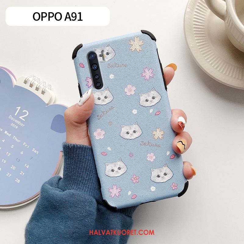 Oppo A91 Kuoret Ihana Kustannukset Kukkakuvio, Oppo A91 Kuori Silikoni Pehmeä Neste