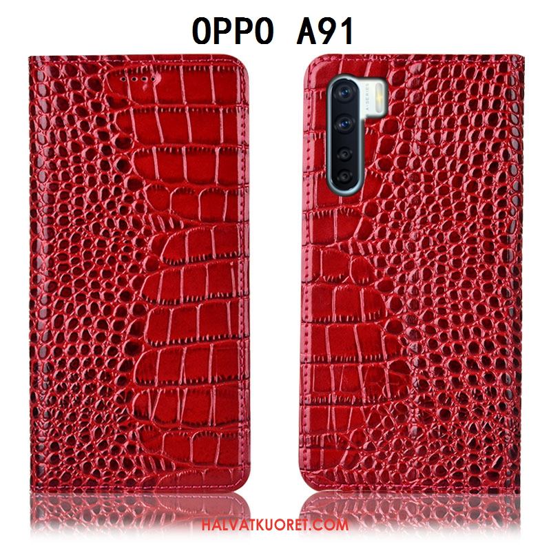 Oppo A91 Kuoret Murtumaton Puhelimen All Inclusive, Oppo A91 Kuori Kotelo Suojaus Braun